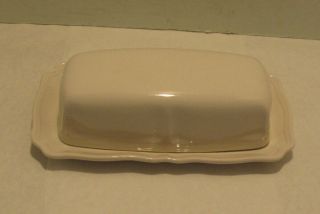 Harmony House Federalist White 1/4 Lb.  Butter Dish