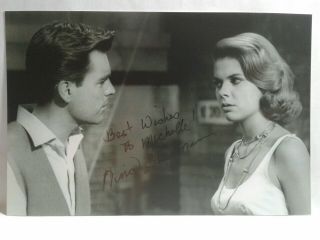 Nina Shipman Hand Signed Autograph 4x6 Photo With Robert Wagner - Say One For Me