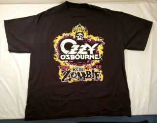 Ozzie Ozbourne Rob Zombie 07 - 08 Concert T Shirt - In This Moment Tour