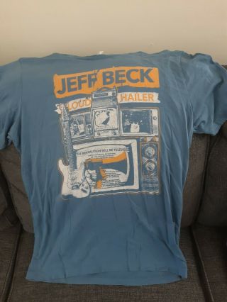 Jeff Beck Loud Hailer 2016 Concert Tour Shirt Size Xl