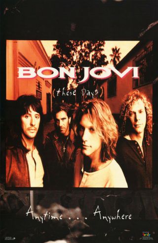 Poster : Music : Bon Jovi - These Days 1995 - 7210 Lw23 S