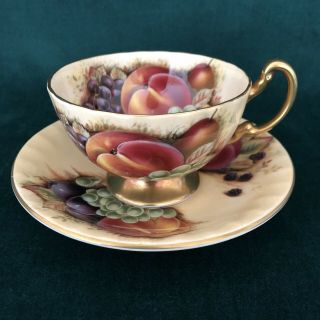 Aynsley Orchard Gold Tea Cup & Saucer