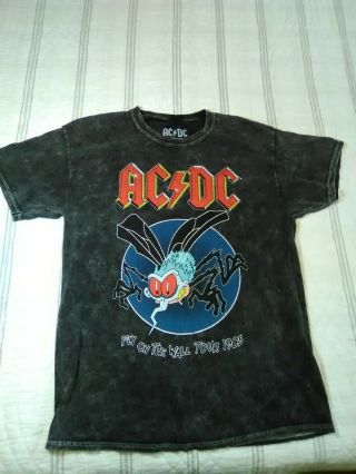 Ac Dc Fly On The Wall Tour 1985 Concert Shirt Sz M