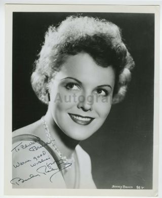 Beverly Roberts - 1930s Film And Stage Actress - Signed 8x10 Photograph