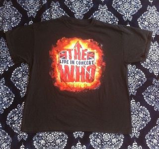 The Who Live In Concert 2008 Tour Concert T Shirt Mens Size Xl