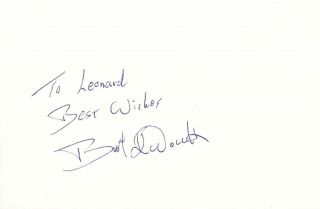 Burt Kwouk Signed Index Card / Autograph Pink Panther James Bond