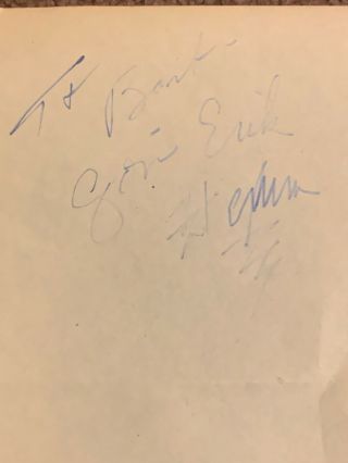 Jon Erik Hexum Autograph Signed Actor Cut Page Voyagers