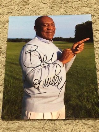 Bill Cosby Comedian The Bill Cosby Show Signed 8x10 Photo Pointing