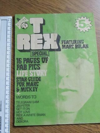 Disco 45 T Rex Special 16 Pages From 1972