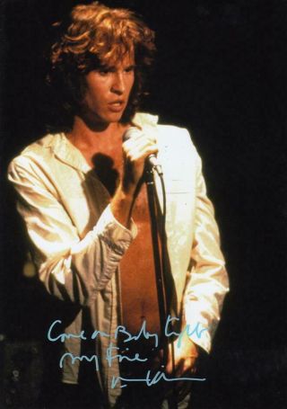 Val Kilmer Signed Autograph 8.  5x11 Photo / (jim Morrison,  The Doors)