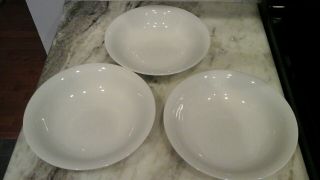 Pottery Barn Pb White Coupe Soupe Bowls Set Of 3 White Cereal Bowls 8.  5