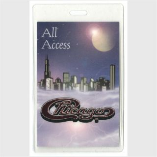 Chicago Authentic Concert Tour Laminated Backstage Pass Band All Access