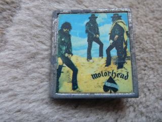 Old Vintage Motorhead Metal Pin Badge Lemmy says Ace of Spades 2