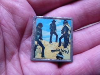 Old Vintage Motorhead Metal Pin Badge Lemmy says Ace of Spades 3