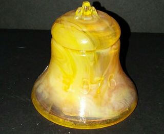 Degenhart Glass Bittersweet Bicentennial 1776 - 1976 Liberty Bell Paperweight