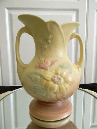 Large Vintage Hull Art Pottery Usa Matte Magnolia Vase " 1940 