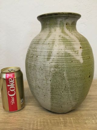Vintage Minoru Nojima Studio Art Pottery Vase Mid Century Modern 11 "