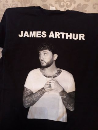 James Arthur 2019 Uk Tour T Shirt Size X Large