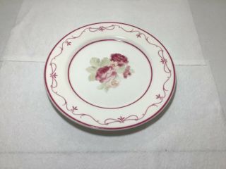 Set Of 6 Waverly Garden Room Vintage Rose Columbia 11” Dinner Plates.