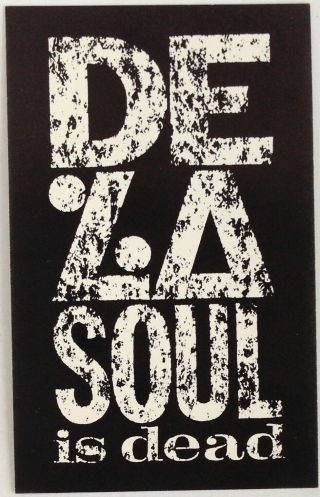 De La Soul Rare 1991 Promo Postcard For De La Soul Is Dead 3 1/2 X 5 1/2