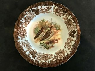 Palissy Royal Worcester Group Game Series Birds Dinner Plate