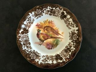 Palissy Royal Worcester Group Game Series Birds Quail Dinner Plate