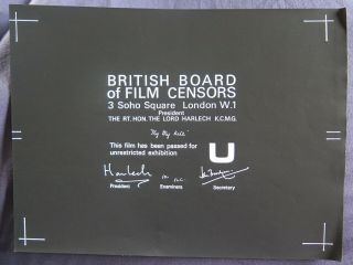 British Bbfc Film Certification Card Fly My Kite Little Rascals Our Gang 1931