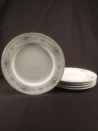 Diane By Wade Japan Fine Porcelain China 10 3/8 " Dinner Plates Set Of Five (5)
