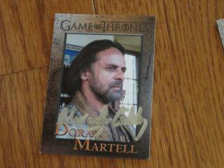 Alexander Siddig Autographed Game Of Thrones Card Signed Doran Martell