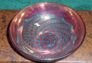 Robert Held Art Glass Purple Arblite Bowl