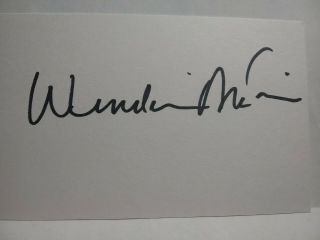 Wendie Malick Authentic Hand Signed Autograph 3x5 Index Card - Actress