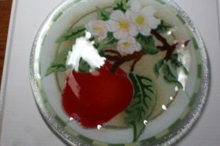 Peggy Karr plate - apple/apple blossom; 8 
