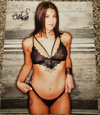 Sexy Lingerie Porn Star Evelin Stone Authentic Signed Autographed 8x10 Photo