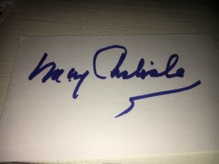 Mary Carlisle 1930s Movie Actress Signed 3x5 Index Card