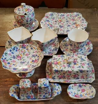 Royal Winton Grimwades " Old Cottage Chintz " Made In England