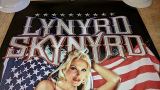 Lynyrd Skynyrd poster Girl by flag rebel 24x36 US OOP FUNKY stars & stripes 2