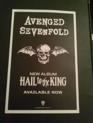 Avenged Sevenfold Poster - Hail To The King - 11x17 Metal Punk Rock