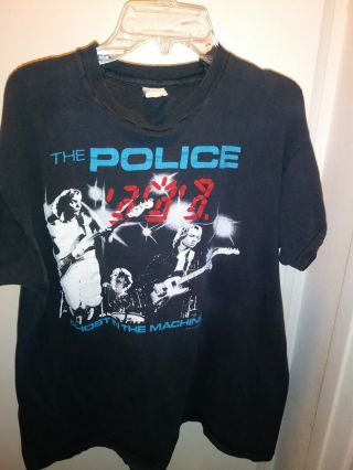 The Police 1982 Concert Tour T - Shirt Purchased At Show One Owner Size Xl