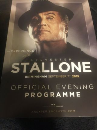Sylvester Stallone Official Programme Movie Icon Rambo Rocky Last Blood