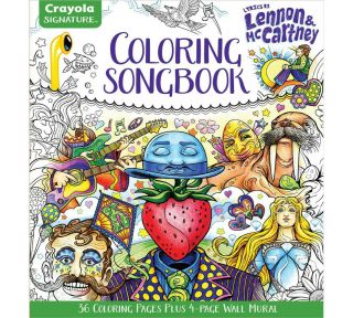 The Beatles " Lyrics By John Lennon & Paul Mccartney " Coloring Book 36 Pages