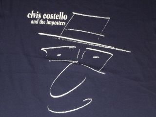 Elvis Costello And The Imposters Long Sleeve Shirt Mens Xl 2002 Tour