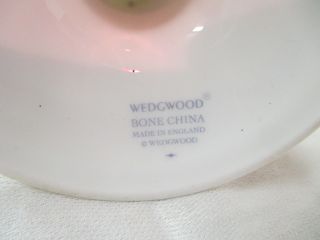 Vintage England Wedgwood bone china Cornucopia Candlestick cobalt white gold Pan 4
