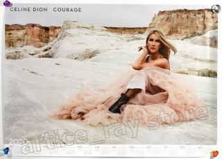 Celine Dion Courage Taiwan Promo Calendar Poster 2019