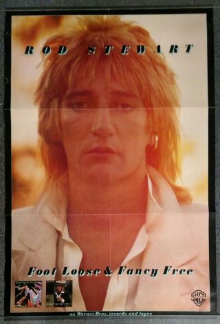 Rod Stewart Foot Loose & Fancy 1977 Promo Poster