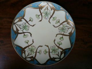Antique Hand Painted Art Nouveau Nippon Plate - Cabinet Plate