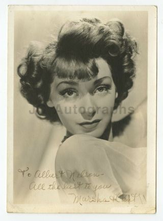Marsha Hunt - American Actress And Model - Autographed 5x7 Photograph