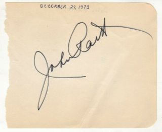 John Raitt Cut Signature Autograph The Pajama Game Little Nellie Kelly