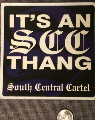 Rare South Central Cartel Promo Sticker West Coast Vth Hip - Hop 90’s