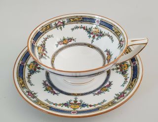 Minton Princess Porcelain China Hand Enameled Tea - Cup & Saucer