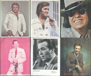 7 Vintage Country Music Stars Photos: Mel Tillis,  Faron Young,  Don Gibson,